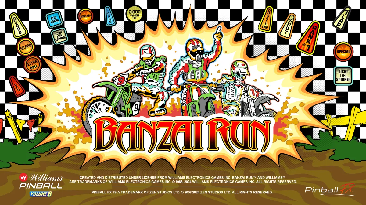 Banzai Run coming to Pinball FX in December