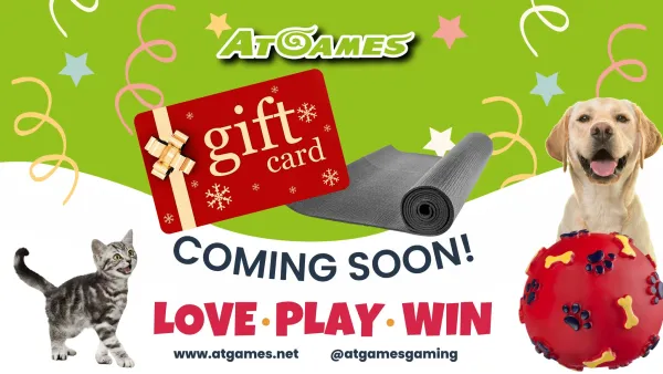 AtGames preparing to offer gift cards and additional gaming accessories